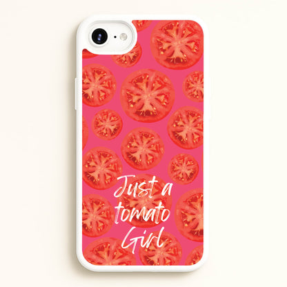 Just A Tomato Girl  - Food Patterns Phone Case for iPhone 6 Plus / 7 Plus / 8 Plus