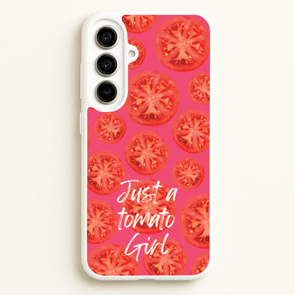 Just A Tomato Girl  - Food Patterns Phone Case for Galaxy A56