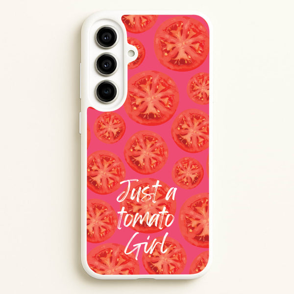 Just A Tomato Girl  - Food Patterns Phone Case for Galaxy A56