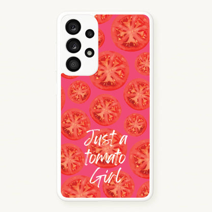 Just A Tomato Girl  - Food Patterns Phone Case for Galaxy A33