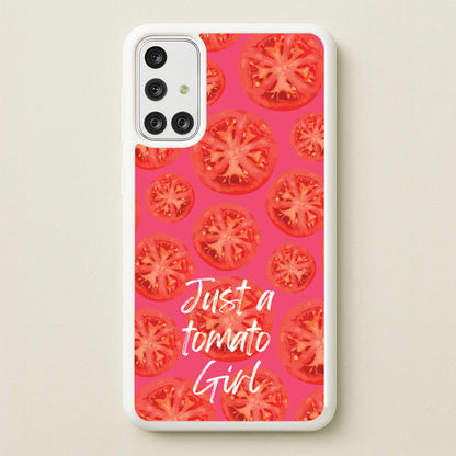 Just A Tomato Girl  - Food Patterns Phone Case for Galaxy A71