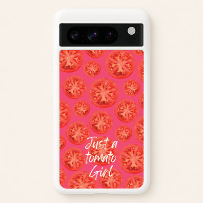 Just A Tomato Girl  - Food Patterns Phone Case for Google Pixel 8 Pro