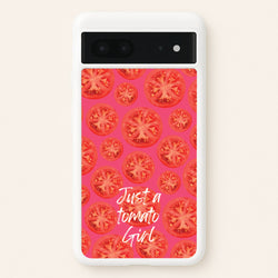 Just A Tomato Girl  - Food Patterns Phone Case for Google Pixel 7