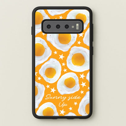 Sunny Side Up Egg Pattern  - Food Patterns Phone Case for Galaxy S10 Plus