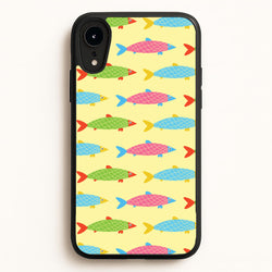 Colourful Cartoon Fish Pattern  - Food Patterns Phone Case for iPhone XR