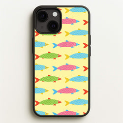 Colourful Cartoon Fish Pattern  - Food Patterns Phone Case for iPhone 13 Mini