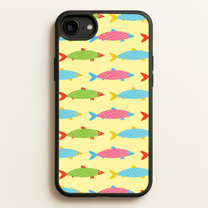Colourful Cartoon Fish Pattern  - Food Patterns Phone Case for iPhone 6 / 7 / 8 / SE