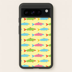 Colourful Cartoon Fish Pattern  - Food Patterns Phone Case for Google Pixel 8 Pro