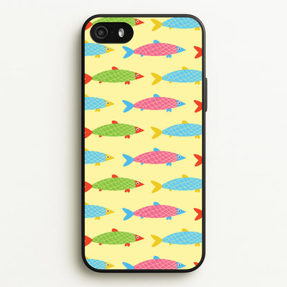 Colourful Cartoon Fish Pattern  - Food Patterns Phone Case for iPhone 5 / 5s / SE 2016