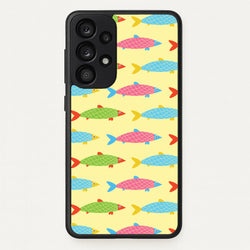 Colourful Cartoon Fish Pattern  - Food Patterns Phone Case for Galaxy A53
