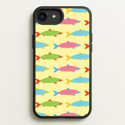Colourful Cartoon Fish Pattern  - Food Patterns Phone Case for iPhone 6 Plus / 7 Plus / 8 Plus