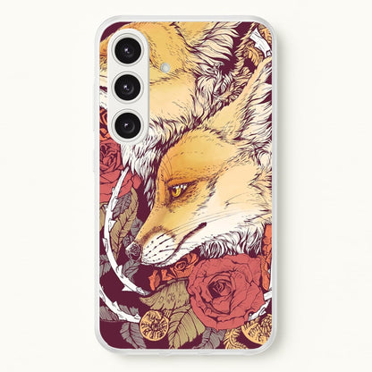 Red Fox Bloom  -  Phone Case for Galaxy S25