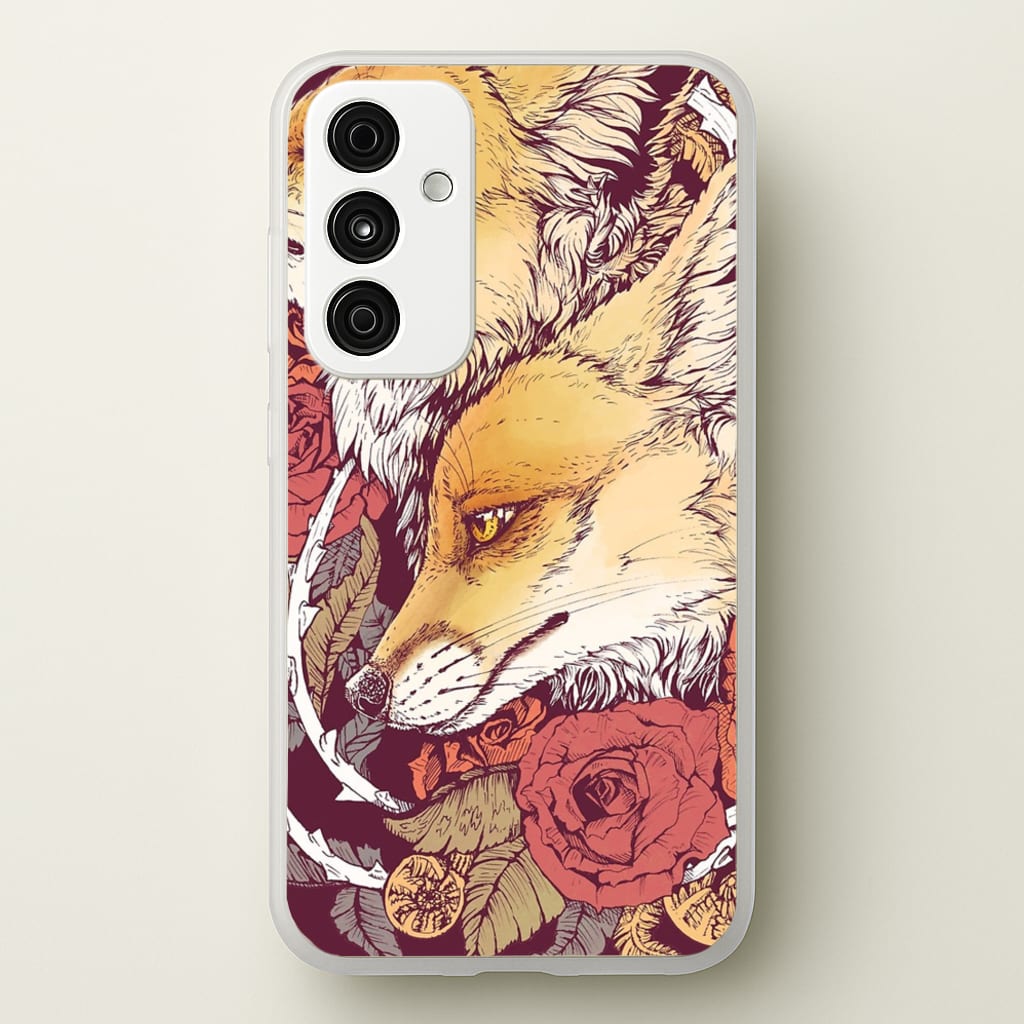 Red Fox Bloom  -  Phone Case for Galaxy A55