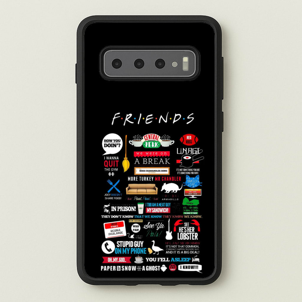 All The Quotes  - Friends Phone Case for Galaxy S10 Plus