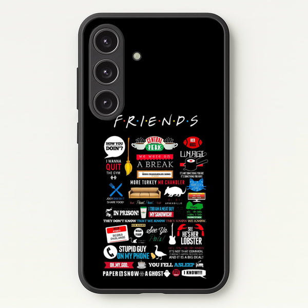 All The Quotes  - Friends Phone Case for Galaxy S25 Plus