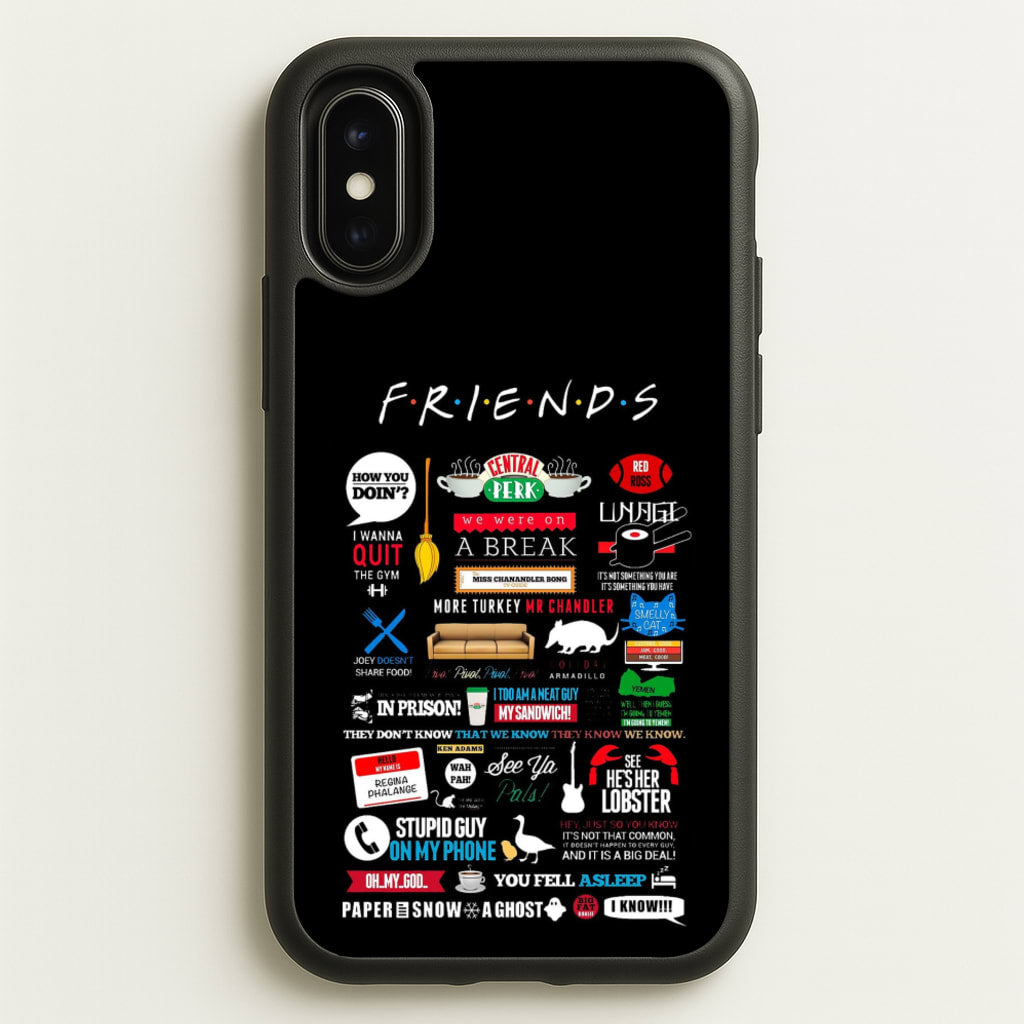 All The Quotes  - Friends Phone Case for iPhone X / XS