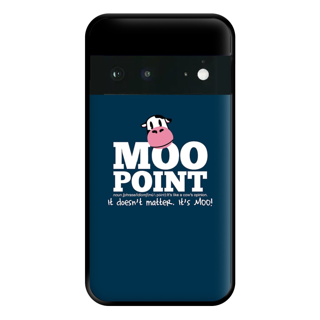 A Moo Point Phone Case for Google Pixel 6a