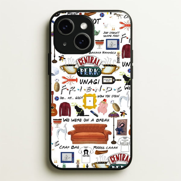 Friends Collage  - Friends Phone Case for iPhone 15