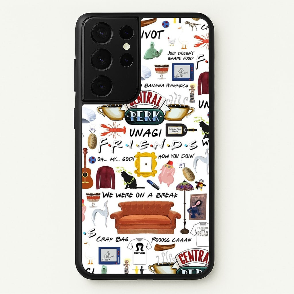 Friends Collage  - Friends Phone Case for Galaxy S21 Ultra