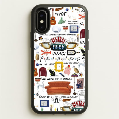 Friends Collage  - Friends Phone Case for iPhone X / XS