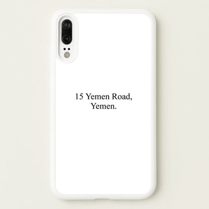 15 Yemen Road, Yemen  - Friends Phone Case for Huawei P20