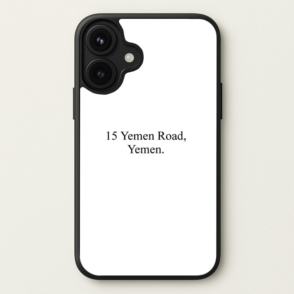 15 Yemen Road, Yemen Phone Case for iPhone 17