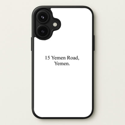 15 Yemen Road, Yemen Phone Case for iPhone 17