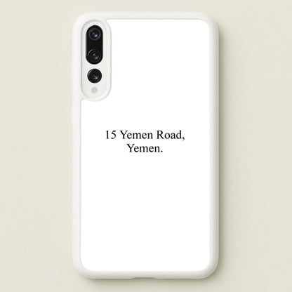 15 Yemen Road, Yemen  - Friends Phone Case for Huawei P20 Pro