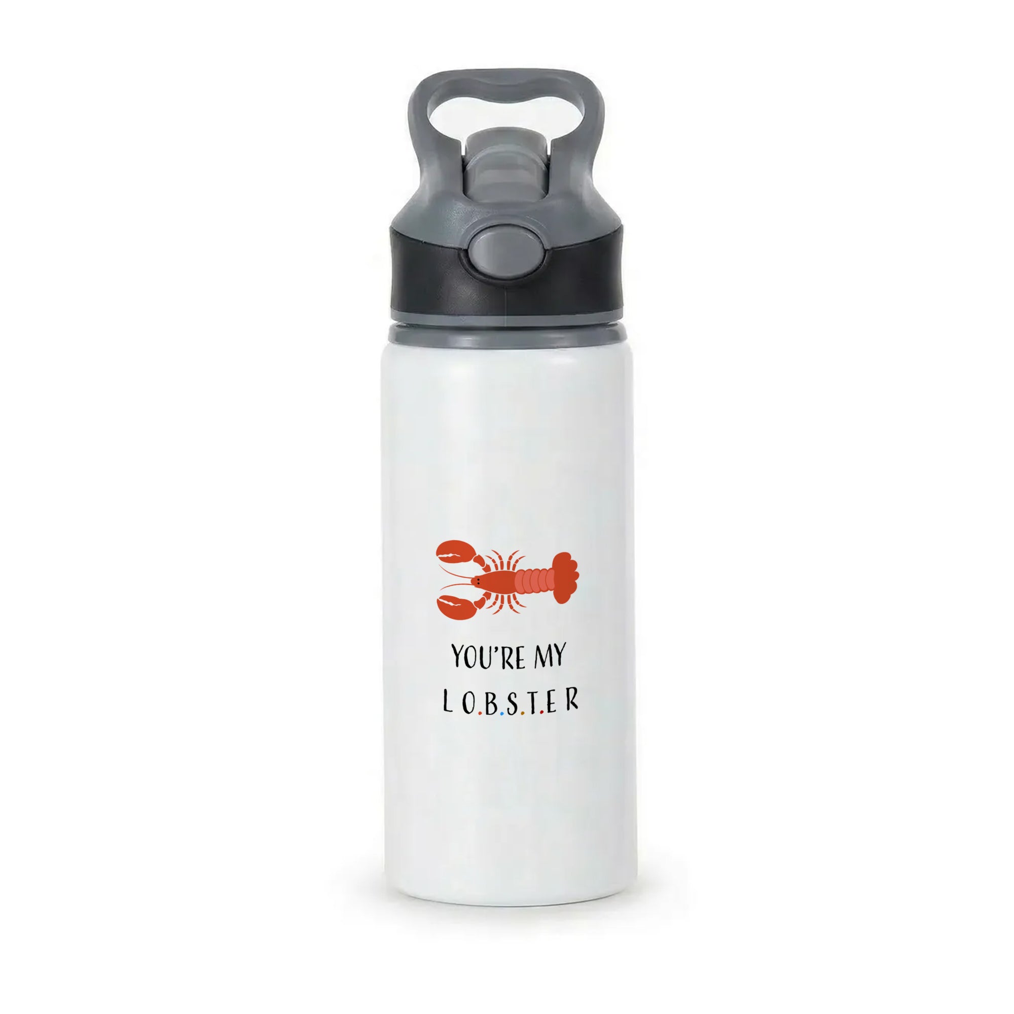 You're My Lobster Active Water Bottle - Black