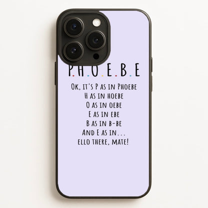 Spelling Phoebe  - Friends Phone Case for iPhone 16 Pro Max