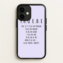 Spelling Phoebe  - Friends Phone Case for iPhone 12 Mini