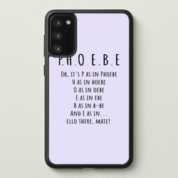 Spelling Phoebe  - Friends Phone Case for Galaxy S20FE