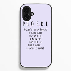 Spelling Phoebe  - Friends Phone Case for iPhone 16 Plus
