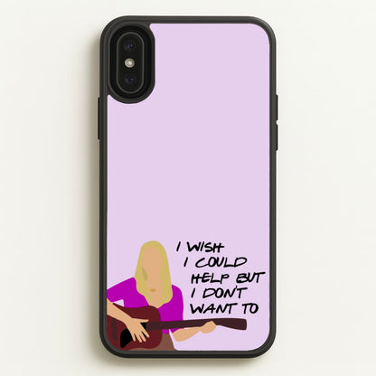 I Wish I Could Help But I Don't Want To  - Friends Phone Case for iPhone XS Max