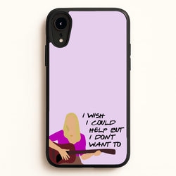 I Wish I Could Help But I Don't Want To  - Friends Phone Case for iPhone XR