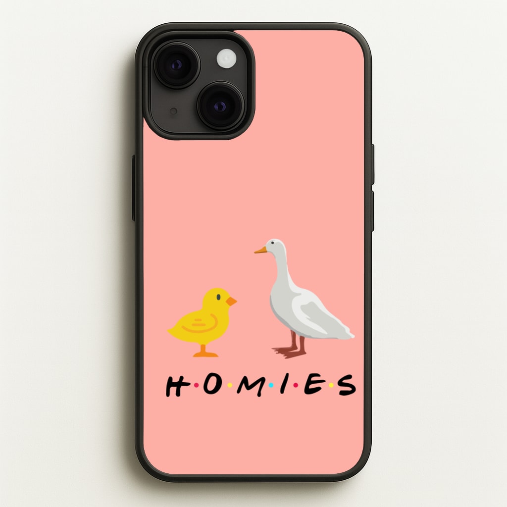 Homies Chick And Duck  - Friends Phone Case for iPhone 13 Mini