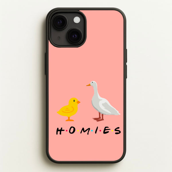 Homies Chick And Duck  - Friends Phone Case for iPhone 13 Mini