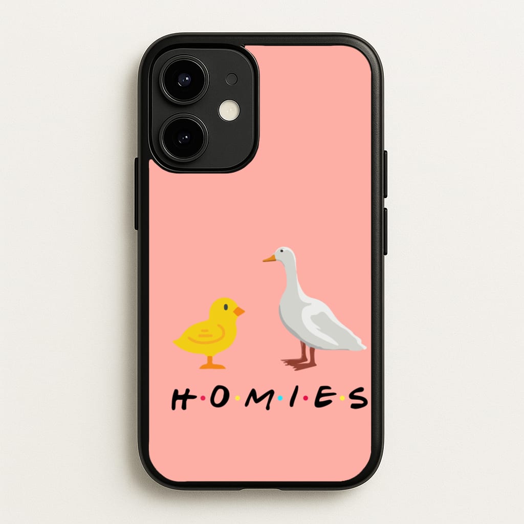 Homies Chick And Duck  - Friends Phone Case for iPhone 12 Mini