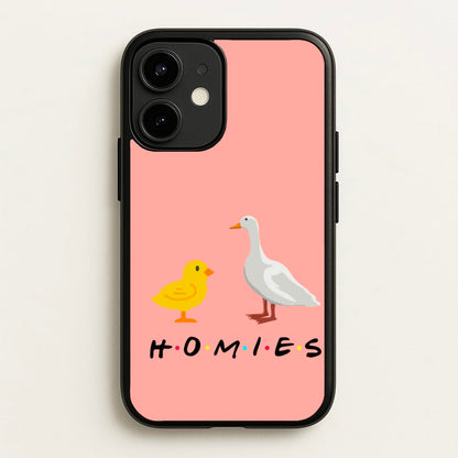 Homies Chick And Duck  - Friends Phone Case for iPhone 12 Mini