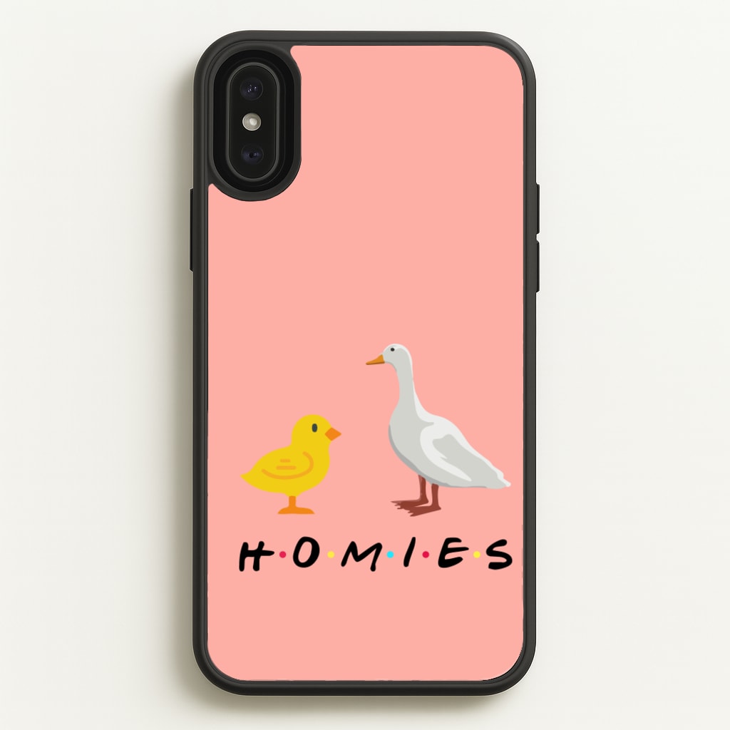 Homies Chick And Duck  - Friends Phone Case for iPhone XS Max