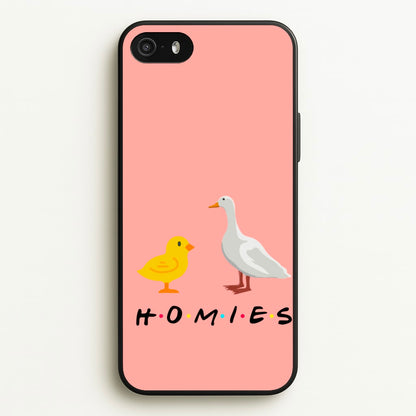 Homies Chick And Duck  - Friends Phone Case for iPhone 5 / 5s / SE 2016