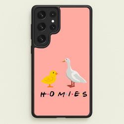 Homies Chick And Duck  - Friends Phone Case for Galaxy S22 Ultra