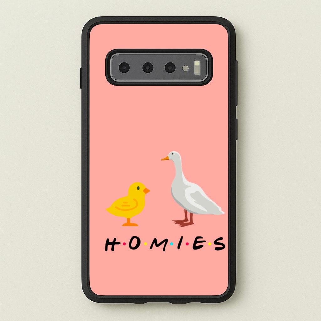 Homies Chick And Duck  - Friends Phone Case for Galaxy S10 Plus