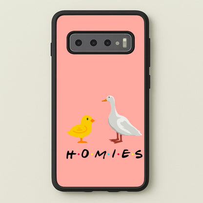 Homies Chick And Duck  - Friends Phone Case for Galaxy S10 Plus