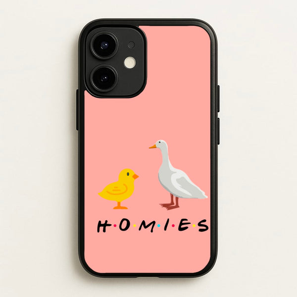 Homies Chick And Duck  - Friends Phone Case for iPhone 12 / 12 Pro