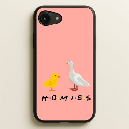 Homies Chick And Duck  - Friends Phone Case for iPhone 16e