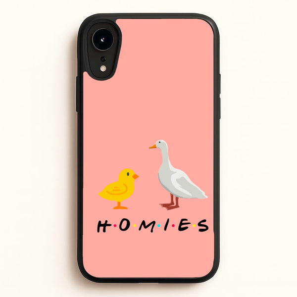Homies Chick And Duck  - Friends Phone Case for iPhone XR