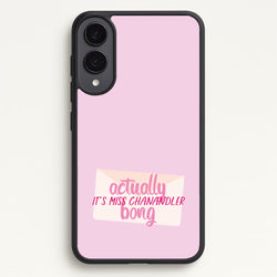 Actually It's Miss Chanandler Bong  - Friends Phone Case for Galaxy S25 Edge