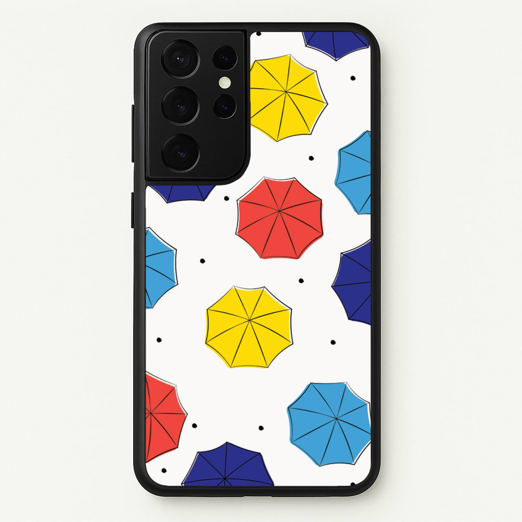 Colourful Umbrellas Pattern  - Friends Phone Case for Galaxy S21 Ultra