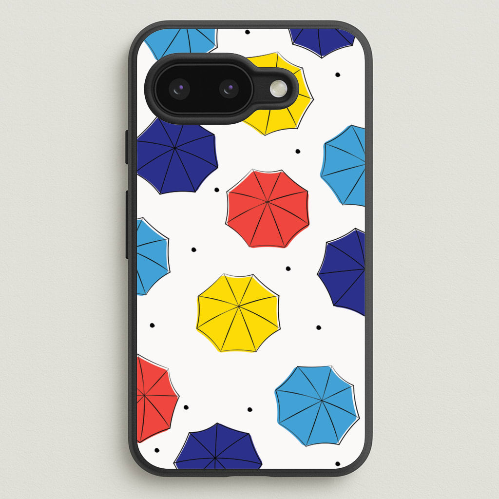Colourful Umbrellas Pattern  - Friends Phone Case for Google Pixel 9a